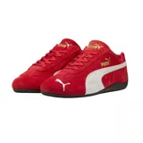 Championes Puma Speedcat OG azules de gamuza con detalles en blanco y suela negra.