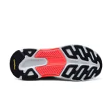 Championes deportivos Skechers Max Cushioning Arch Fit 2.0, color azul con detalles en naranja y suela blanca. Cuentan con soporte de arco aprobado por podólogos y plantilla extraíble para mayor comodidad.