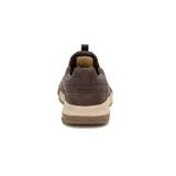 Zapatillas Caterpillar sin cordones, color marrón oscuro, con capellada de cuero y suela de goma con tecnología Hex.