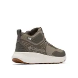 Bota de trekking de media caña Columbia Konos TRS Outdry Mid, color marrón claro con detalles en gris oscuro.