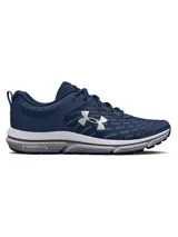 Championes de running Under Armour Charged Assert 10, color azul marino con logo blanco.