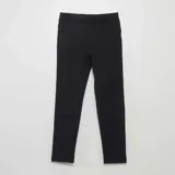 Legging negro liso con cintura elástica.