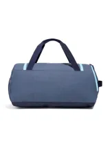 Bolso deportivo Under Armour Undeniable, color negro con logo blanco. Cuenta con doble asa de mano, correa de hombro ajustable y múltiples compartimentos con cierre.