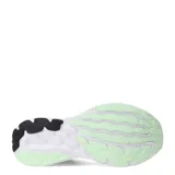 Championes New Balance 680 para running, color gris con detalles en negro, blanco y verde. Confeccionados en tejido knit sin costuras y mediasuela Fresh Foam.