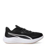 Championes de running Puma Skyrocket Lite 2, color negro con detalles en blanco y rosa.