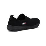 Zapatilla deportiva Actvitta sin cordones, color negro, con capellada de malla y suela de goma.