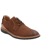 Zapato acordonado marrón de cuero natural con plantilla interna con tecnología Honey Foam, un material de máxima flexibilidad, amortiguación y liviandad.