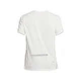 Remera de running Nike Dri-FIT Run Division Rise 365, color blanco, de corte clásico y mangas cortas. Presenta logo reflectivo en el pecho y bolsillo trasero.