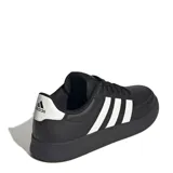 Championes Adidas Breaknet 2.0 negros con las tres tiras blancas.
