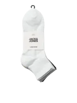 Medias blancas de algodón con logo Jack & Jones en negro.