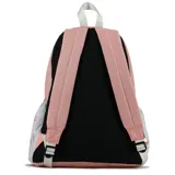 Mochila Diadora High School color rosa y gris con logo estampado en el frente.