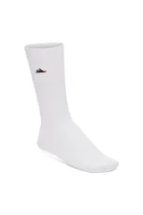 Calcetines blancos de algodón acanalado con logo bordado de sandalia Birkenstock.