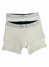 Pack de dos bóxers color beige con elástico gris en la cintura con la marca Brooksfiel. Confeccionados en algodón y elastano.