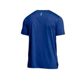 Remera deportiva azul de manga corta con logo de Under Armour en el pecho.