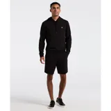 Buzo hoodie negro con cierre completo, confeccionado en felpa suave y con logo Sticker Pete en el pecho.