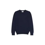 Buzo de punto Wrangler color azul marino, de corte clásico y cuello redondo.