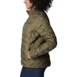Campera Columbia Delta Ridge II para mujer, color verde militar, con tecnología Omni-Heat de revestimiento térmico reflectante, HeatSeal, Omni-Shield, plumón certificado por RDS, tejido resistente al agua y aislamiento de plumón de 650 fill power.