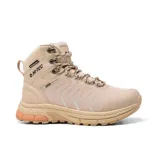 Botas de trekking Hi-Tec Mirage Water Resistant color beige con detalles en marrón. Posee tecnología Aqua Softshell y plantilla con Memory Foam.