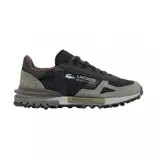 Championes Lacoste Elite Active 22, color negro con detalles en gris y marrón.