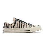 Championes bajos Converse Chuck 70 Ox con estampado de cebra en tonos beige y negro.