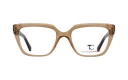 Armazón para lentes de receta marca T.Calandra, modelo C32Z, color miel, de acetato y forma cuadrada.