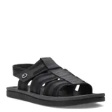 Sandalia de hombre Cartago modelo Alabama Ii Ad, color negro con detalles en gris.