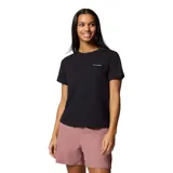 Remera negra de Columbia con logo blanco en el pecho.