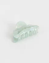 Broche para el pelo en forma de nube, color rosa claro con efecto marmolado.