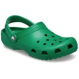 Zuecos clásicos de color verde, livianos y cómodos, con diseño moldeado para mayor espacio y comodidad.
