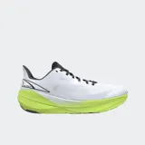 Championes Altra Experience Flow, color blanco con detalles en negro y suela verde flúor, ideales para running.