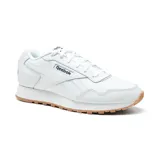 Championes Reebok Glide blancos con detalles en cuero sintético y suela de goma color caramelo.