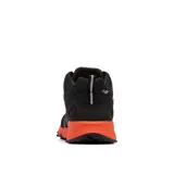 Botas de senderismo Columbia Peakfreak II Mid, color verde oliva con detalles en negro y naranja. Fabricadas con tecnología OutDry™ impermeable y transpirable, entresuela TechLite+™ para amortiguación y suela Adapt Trax™ para tracción.