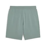 Shorts deportivos Puma Class color verde con logo Puma Sports Club estampado en blanco.