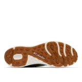 Bota de trekking de media caña Columbia Konos TRS Outdry Mid, color marrón claro con detalles en gris oscuro.