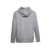 Canguro Under Armour de mujer, color gris con logo negro estampado en el pecho. Confeccionado en tejido Fleece ligero, cómodo y suave por dentro.
