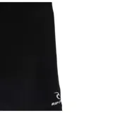 Bermuda de baño negra con logo Rip Curl estampado en blanco.