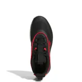 Championes Adidas Ownthegame 3.0, color negro con detalles en rojo y suela blanca.