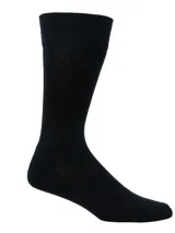 Pack de dos pares de medias de vestir, uno negro y otro beige, de largo medio y tejido liso.