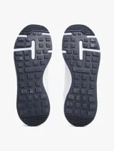 Zapatillas deportivas Tommy Hilfiger de corte bajo, color blanco, confeccionadas en tejido de punto de poliéster, con forro de poliéster, plantilla extraíble de poliuretano y suela de EVA. Presentan logo Hilfiger en relieve en el lateral y cinta distintiva en la entresuela.