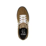 Championes de skate Etnies Windrow Vulc, color negro con logo blanco en el lateral y suela blanca.