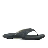 Ojotas Reef Offshore color gris con plantilla texturizada y logo de la marca en la tira.