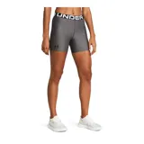 Calza deportiva Under Armour HeatGear de tiro medio, color gris, con cintura elástica con logo de la marca.