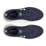 Championes Under Armour Charged Edge para hombre, color negro con detalles en verde flúor y suela blanca. Ideales para entrenamiento en gimnasio o al aire libre.