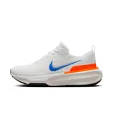 Championes de running Nike Invincible 3 Blueprint, color blanco con detalles en azul y naranja.