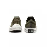Championes Converse Star Player 76 color verde militar con detalles en negro y blanco.