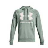 Canguro Under Armour de hombre, color verde agua con logo grande en el pecho.