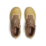 Botas de senderismo Merrell Speed Strike 2, color marrón claro con detalles en marrón oscuro y beige. Fabricadas en cuero y gamuza impermeables, con suela de goma adherente y cordones de tela.