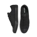 Zapatillas Converse Chuck Taylor All Star Ox de lona negra con suela de goma a tono.