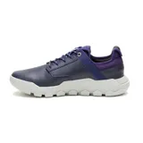 Zapatillas Caterpillar Hex Lite Leather color azul marino con detalles en violeta y suela blanca. Capellada de cuero flor, forro interno de materiales reciclados, plantilla de espuma PU, suela de EVA liviana.