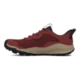 Championes de trail running Under Armour Charged Maven Trail, color marrón con detalles en negro y suela beige con motas.